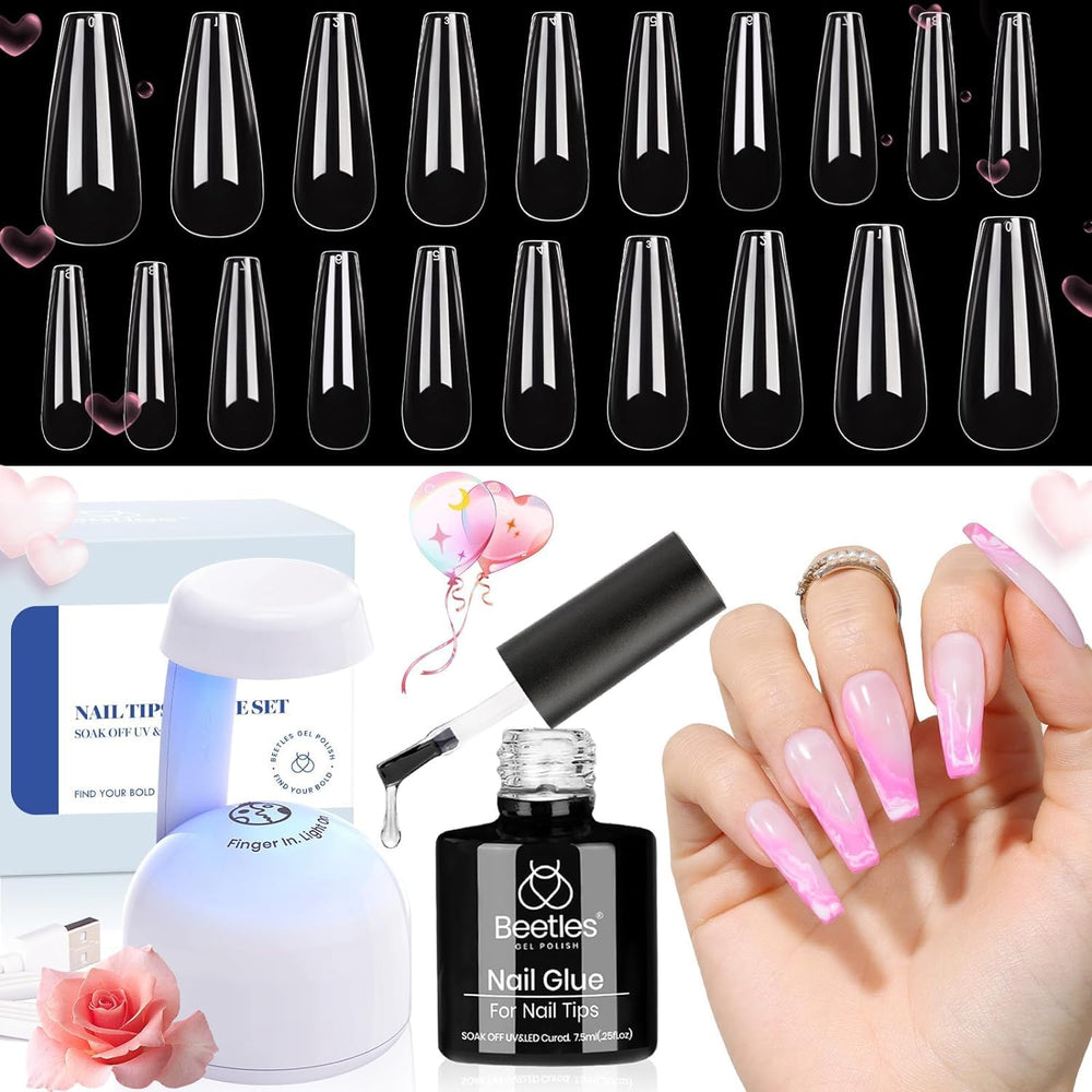Beetles uso DIY en casa con kit completo de uñas