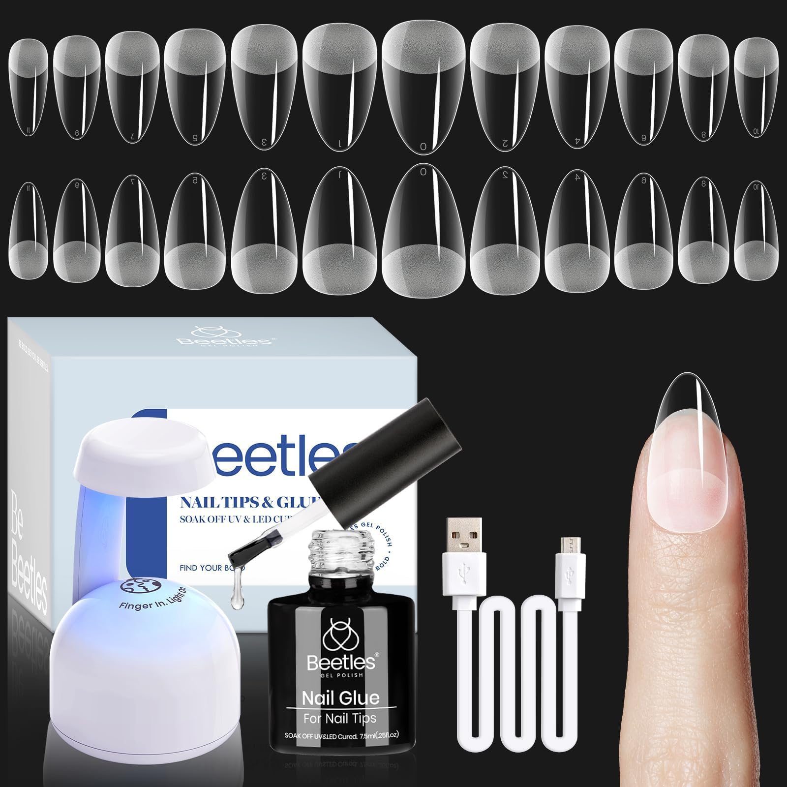 Beetles Etch-X mini lamp for quick at-home gel manicures
