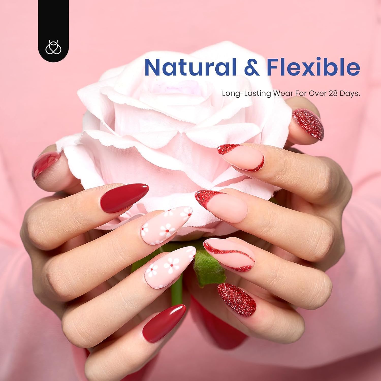 Beetles Gel Nail Kit adhesivo 9 en 1 para fijar uñas con precisión.
