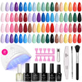 Beetles Gel Nail Polish Kit with UV Light – 37 Pcs, 25 Colors, Beginner Friendly