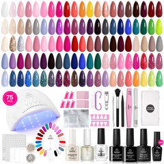Beetles Gel Nail Polish Kit lamp for at-home curing with quick, even UV/LED drying.