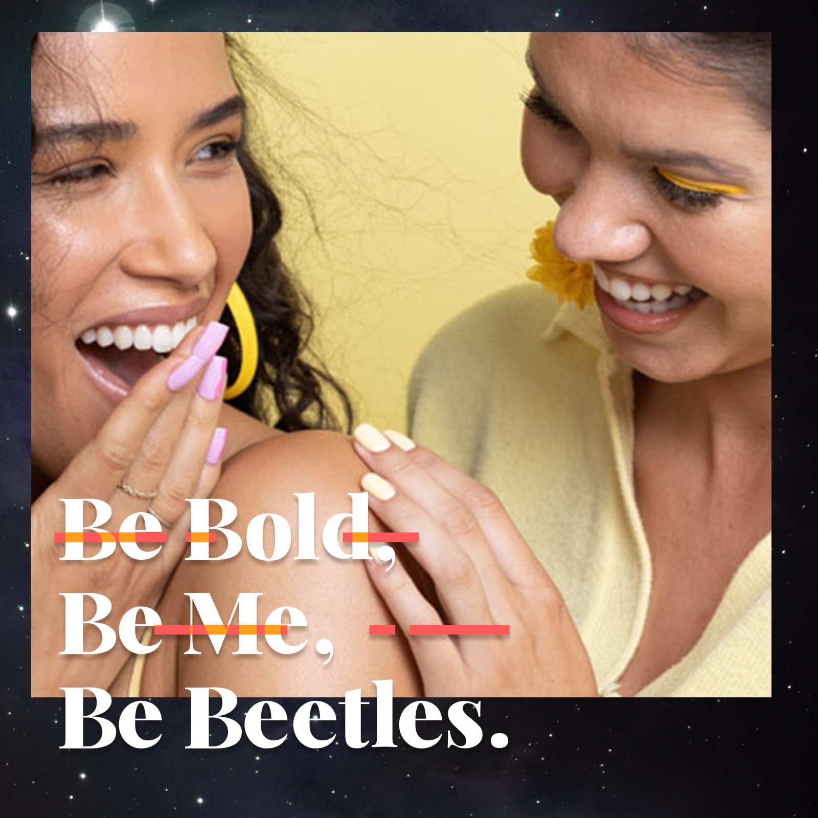 Beetles Gel Polish neutro en manos con uñas pulidas
