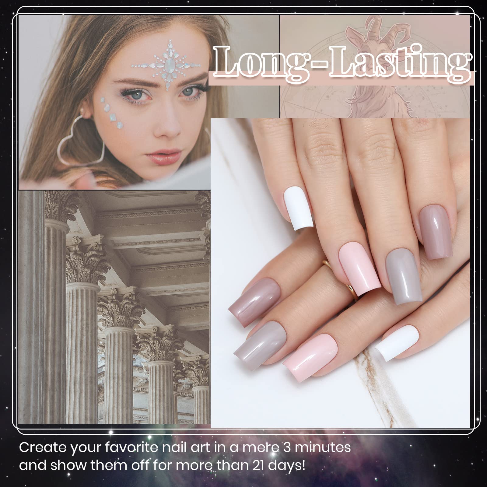 Beetles Gel Polish neutro gris claro para estilo moderno