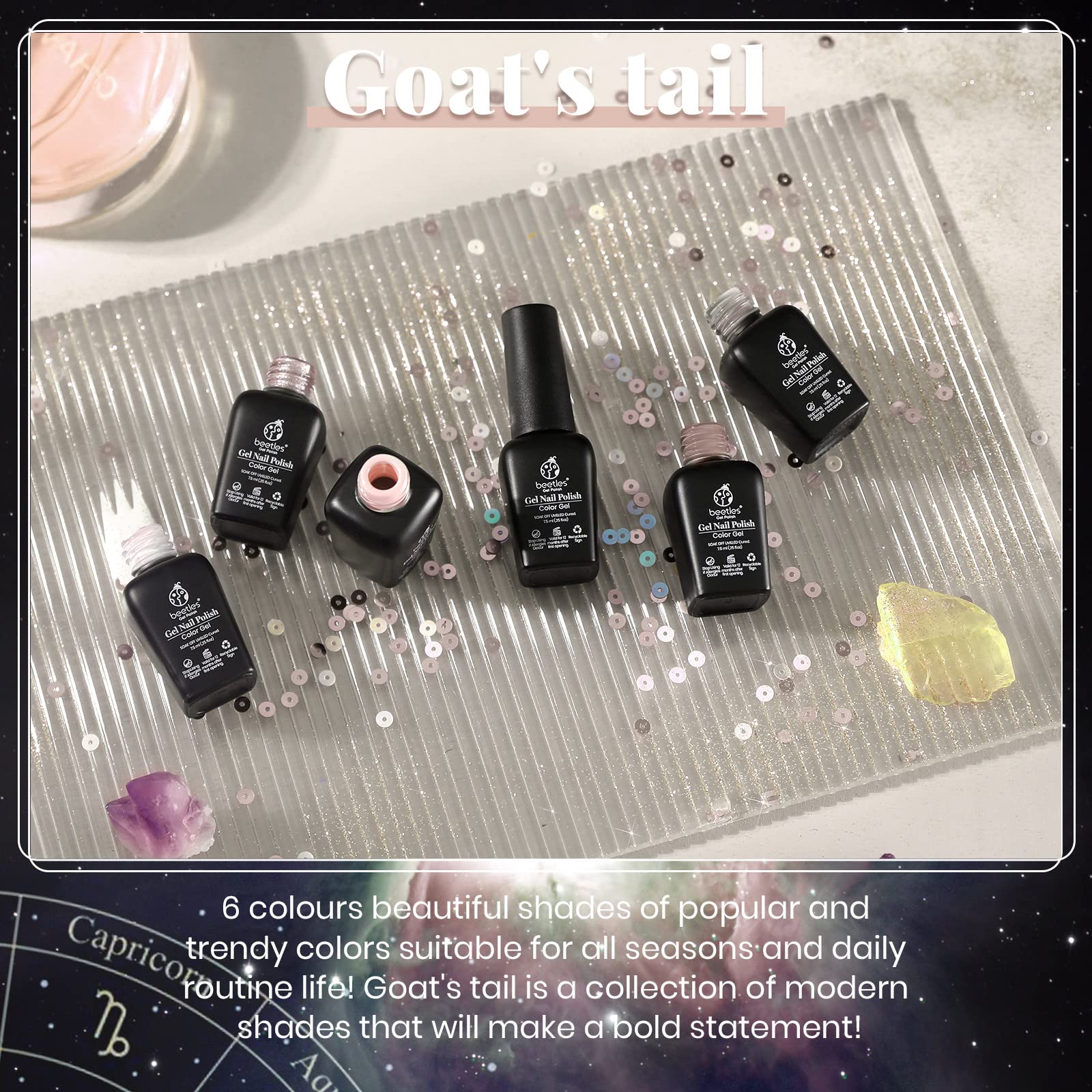 Beetles Gel Polish neutro gris oscuro para look sofisticado