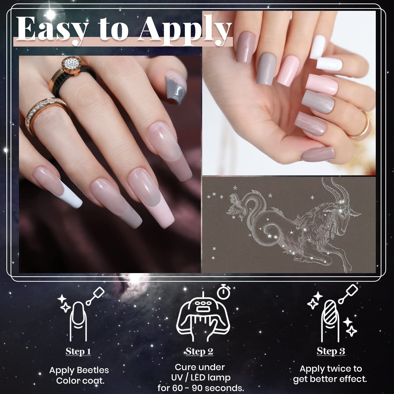 Beetles Gel Polish neutro rosa suave para un look diario