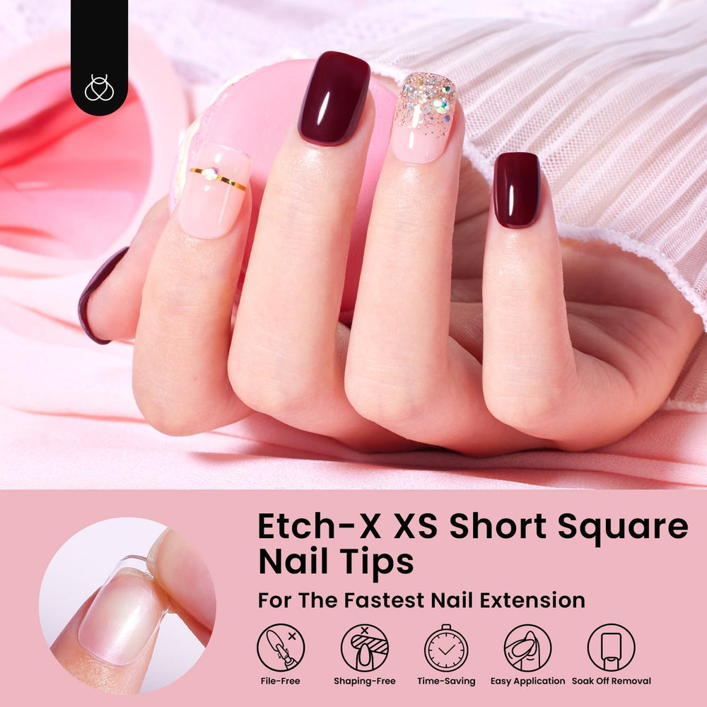 Beetles Gel Nail Tips 12 tallas: ajuste rápido y preciso.