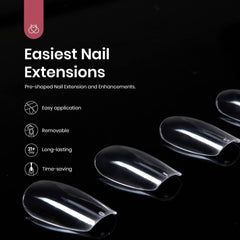 Beetles Gel Nail Tips 500-piece packaging for versatile home use