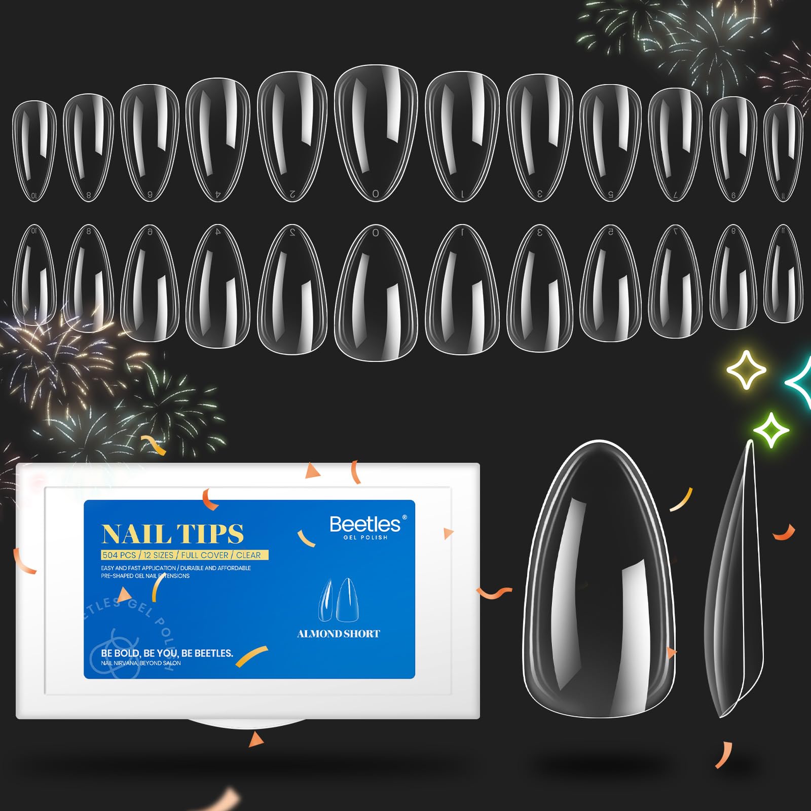 Beetles Gel Nail Tips: set completo para arte de uñas y DIY.