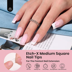 Textura media semi-mate pre-etch: sensación natural con mayor fricción para pegar sin limar