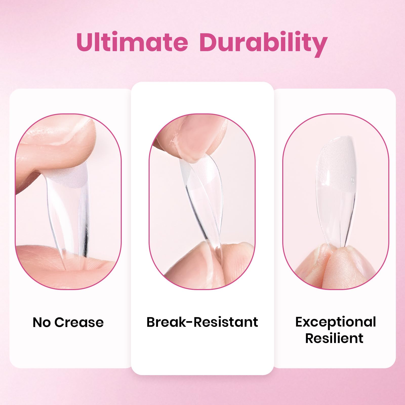 Beetles Gel Nail Tips Flat-X escena de manicura en casa para uñas naturales