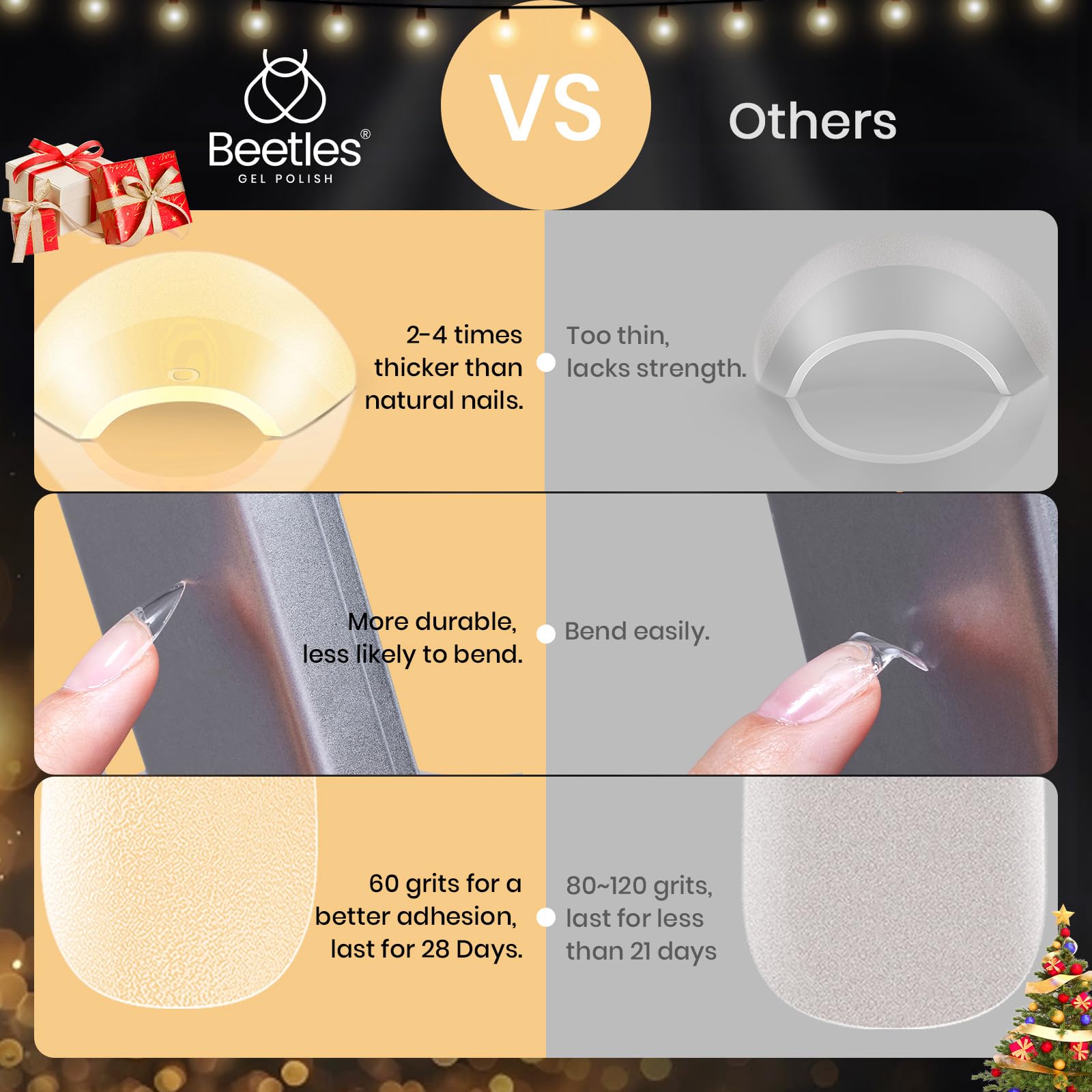 Beetles Gel Nail Tips breathable, low-odor design for easy application.