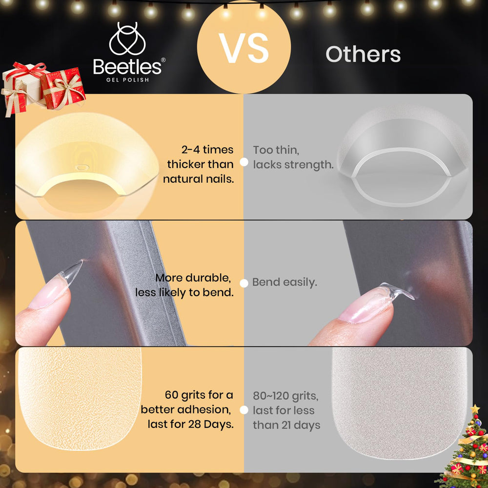 Beetles Gel Nail Tips breathable, low-odor design for easy application.
