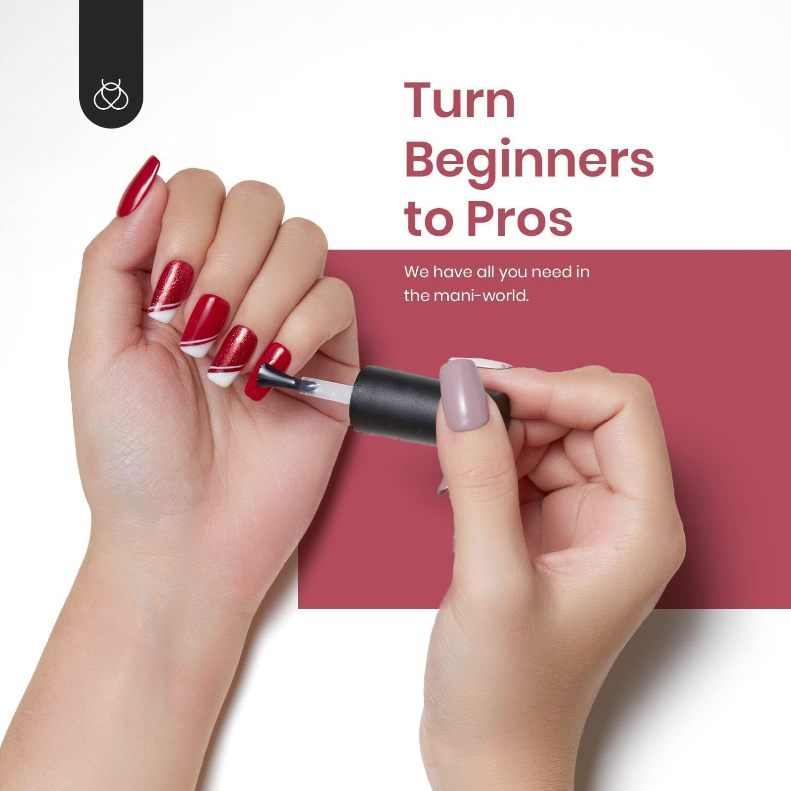 Beetles Gel Nail Tips complete press-on and gel art kit