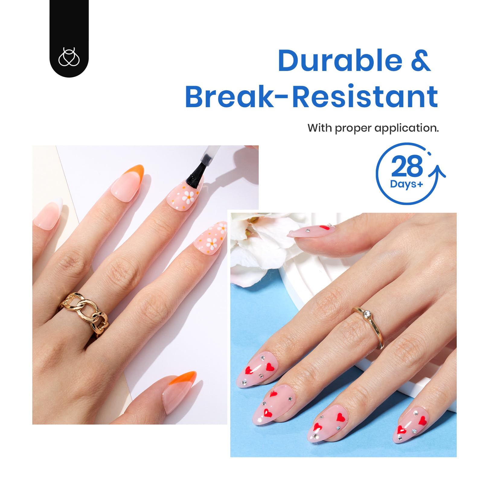 Beetles Gel Nail Tips: perfecto para uso en casa o en salón.