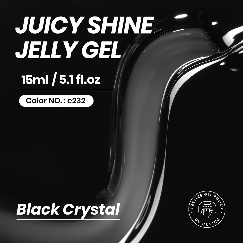 Beetles Gel Negro Jelly, aplicación en capas para intensidad personalizable y estilo único.