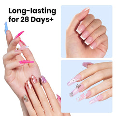 Beetles gel para uñas acabado suave sin burbujas, aspecto natural.