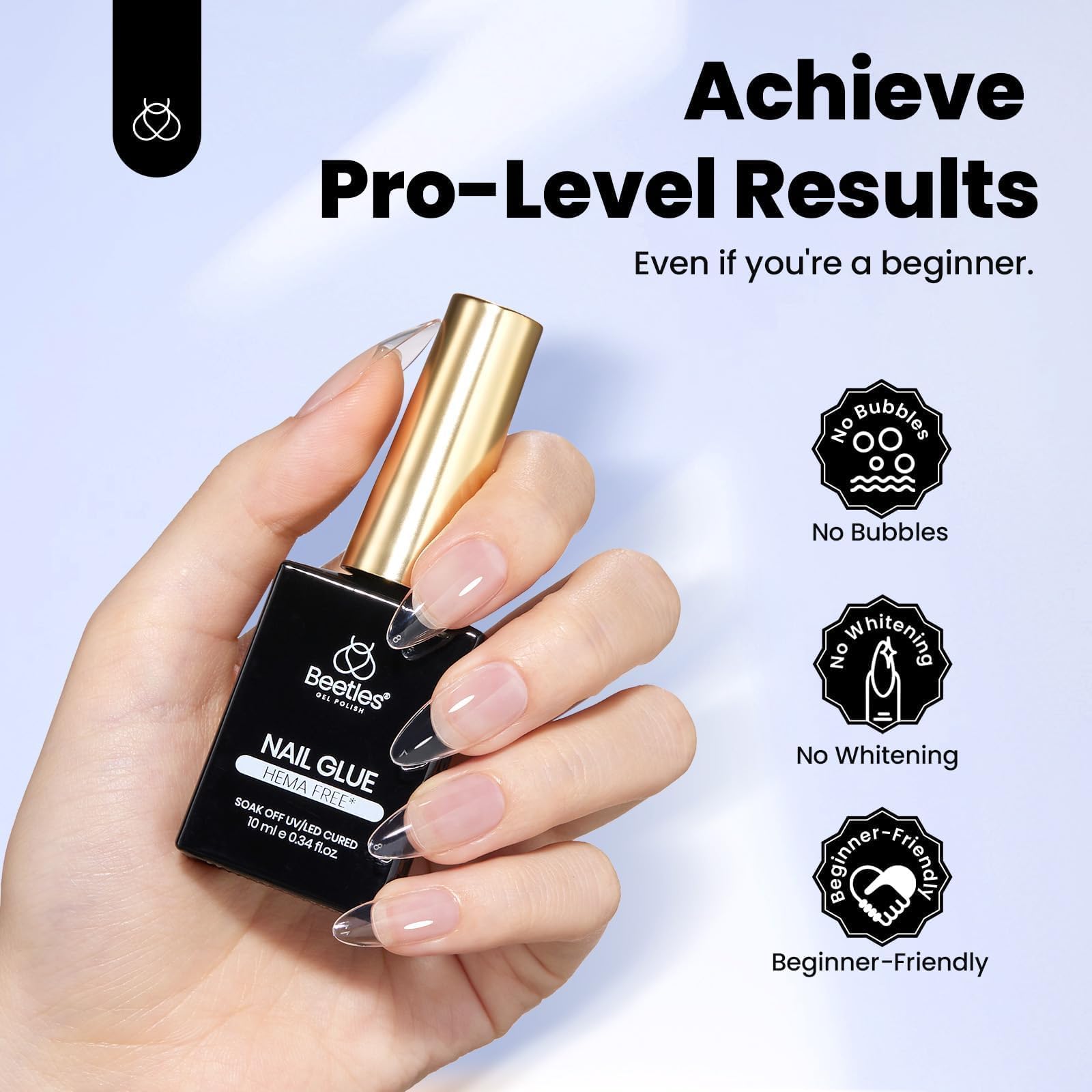 Beetles Gel Pegamento Uñas: uso múltiple para uñas acrílicas y postizas.