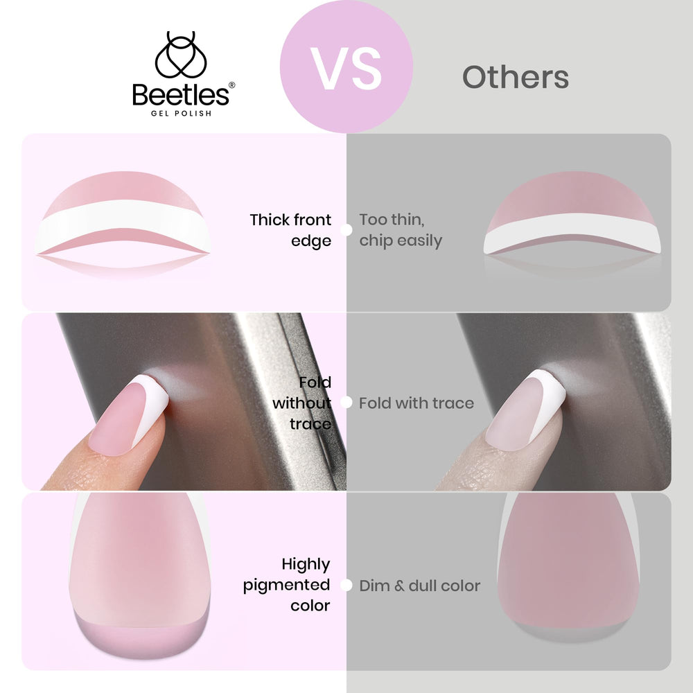 Beetles Gel Polish, 16 tamaños, ajuste perfecto para diferentes uñas.