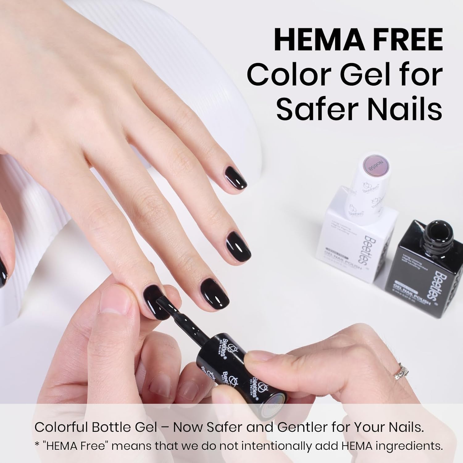 Beetles Gel Polish: aplicación suave con pincel para acabado uniforme
