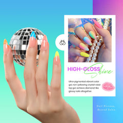 Beetles Gel Polish: botes neon de 20 colores para un diseño creativo y versátil.