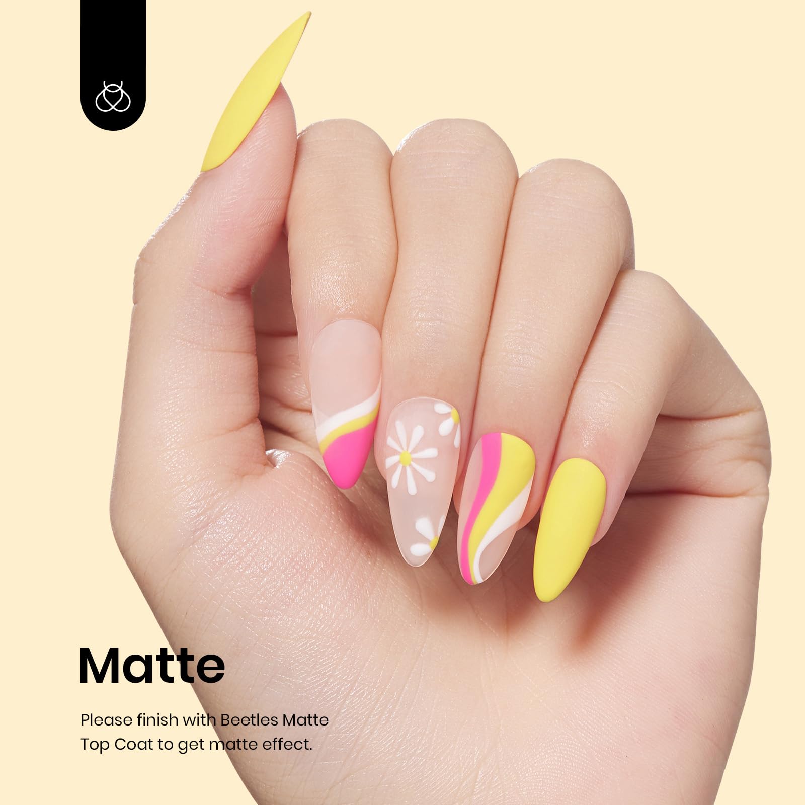 Beetles Canary Yellow finish appears glossy and chip-resistant under light.