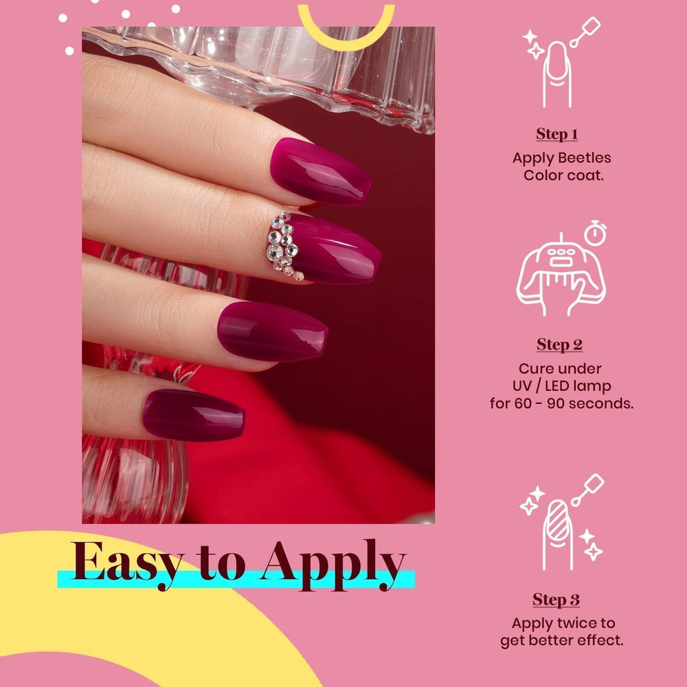 Beetles gel polish display highlights gift-ready packaging