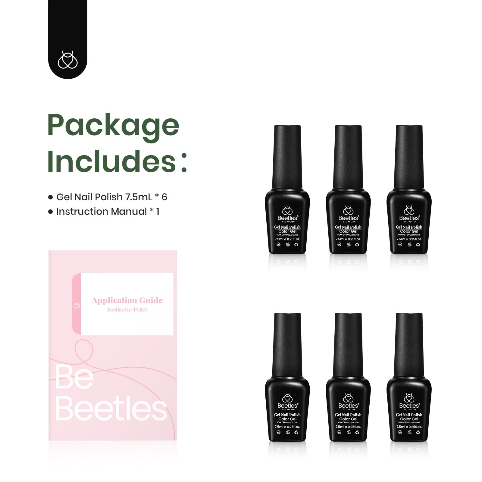 Beetles Gel Polish, duradera hasta 28 días con curado correcto.