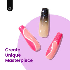 Beetles Gel Polish Efecto Hilo muestra líneas sutiles para uñas modernas