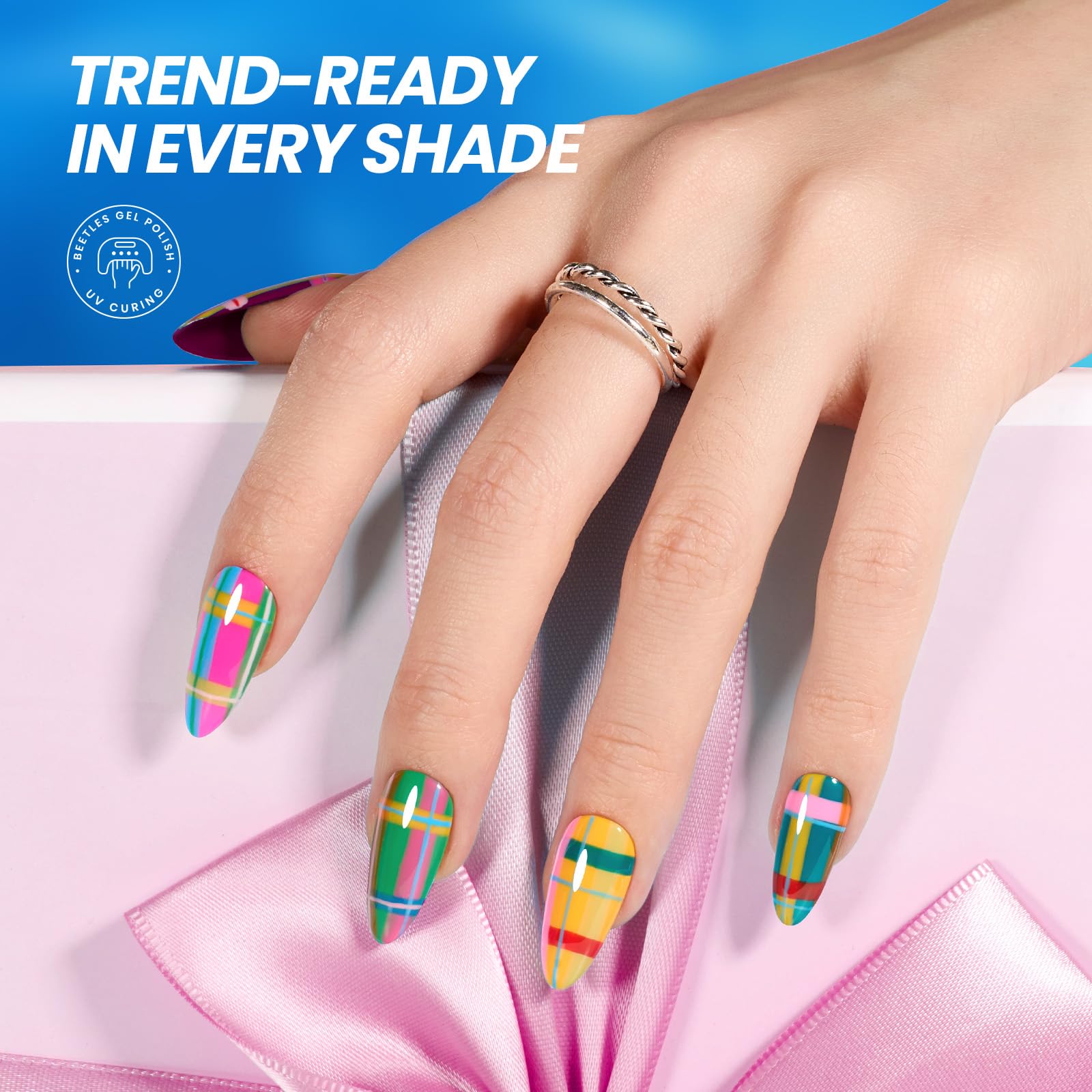 Beetles Gel Polish: estuche regalo con accesorios para uñas y creatividad.