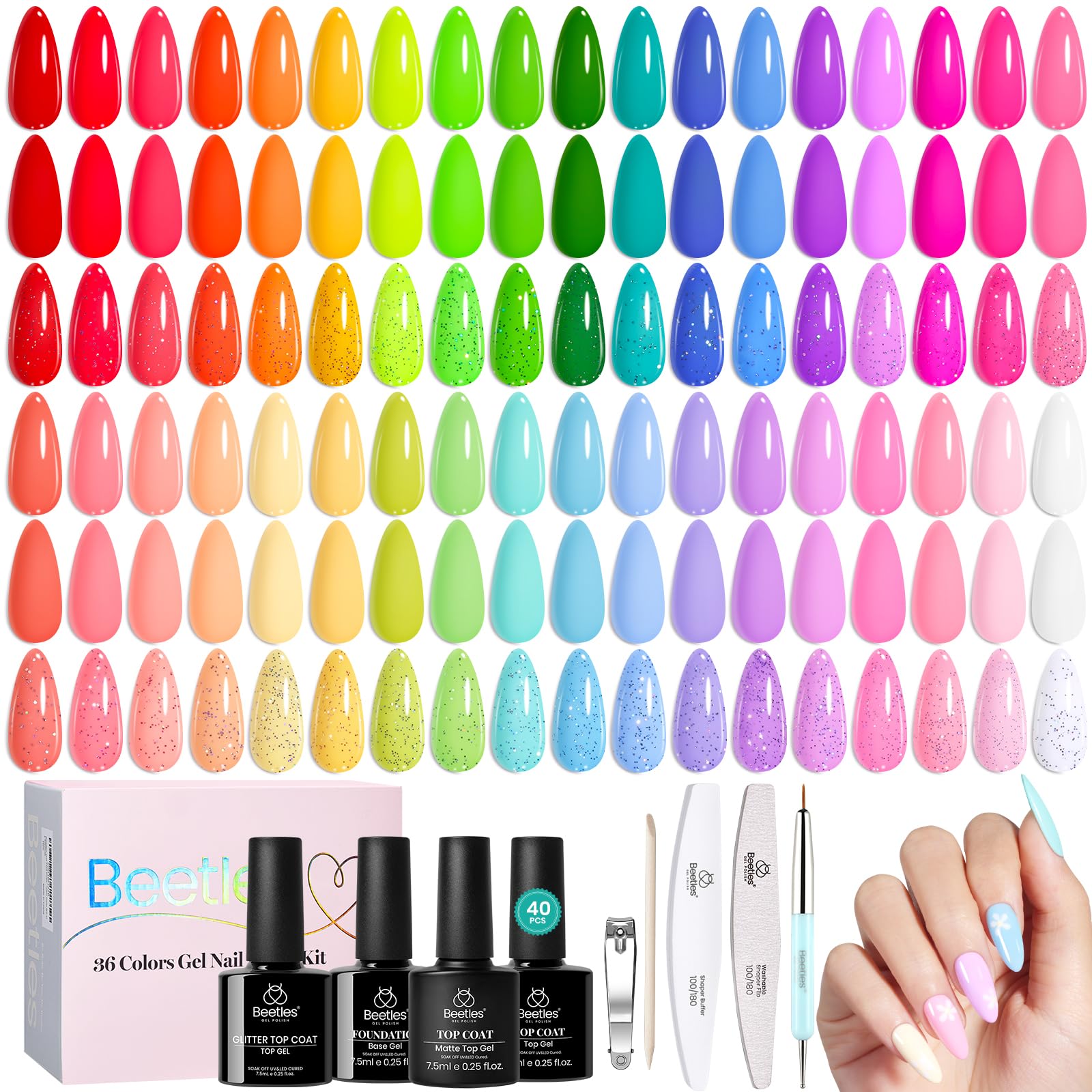 Beetles Gel Polish gift box stylish presentation for nail art gifts