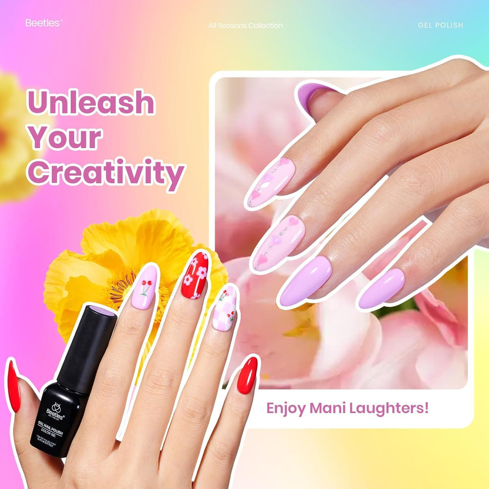 Beetles Gel Polish glossy top coat bottle delivers showroom-worthy shine