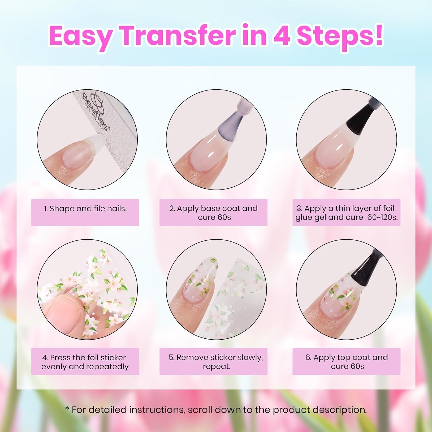 Beetles Gel Polish Kit impressionist garden theme for stylish nails.