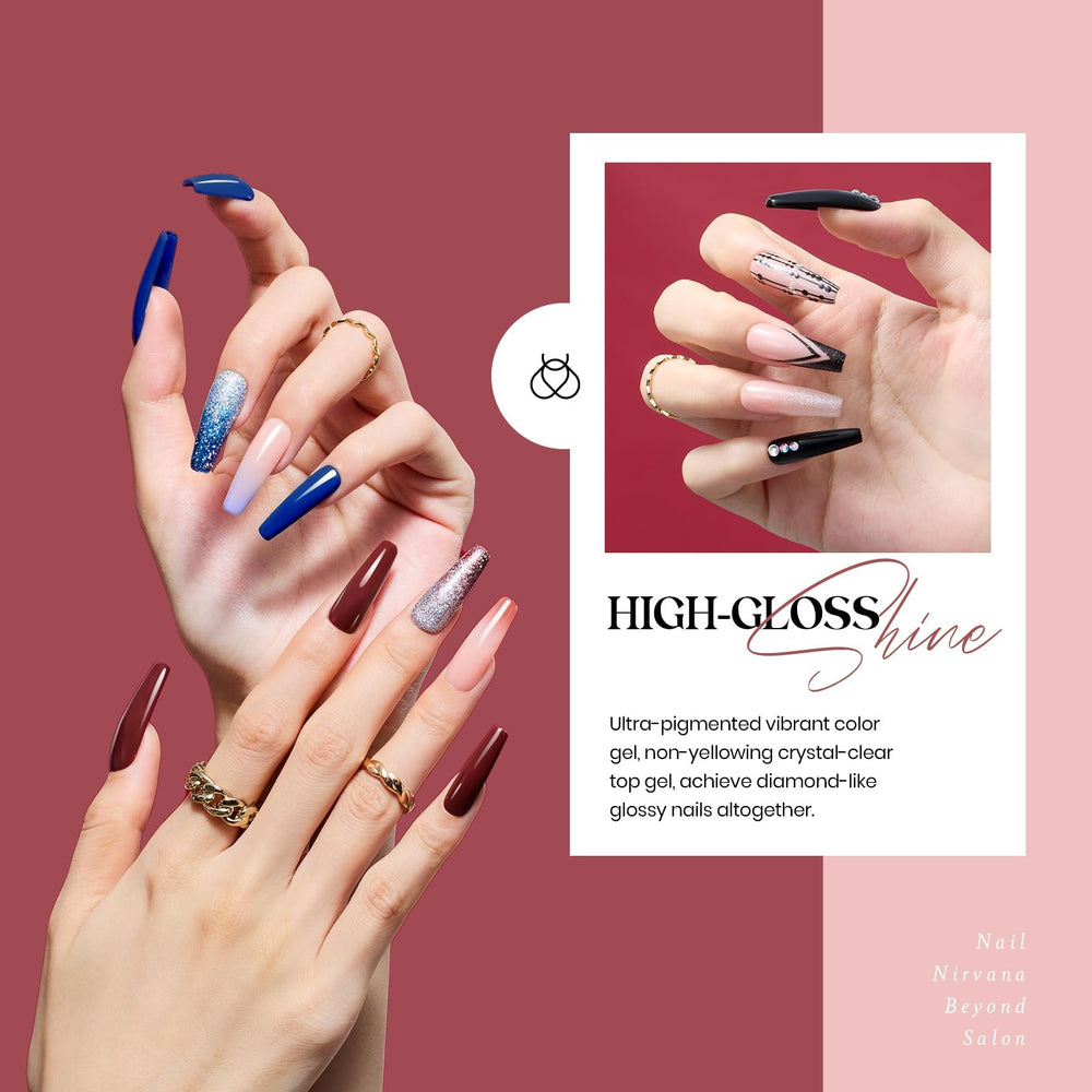 Beetles Gel Polish Kit paleta de colores Modern Muse en una vista amplia.