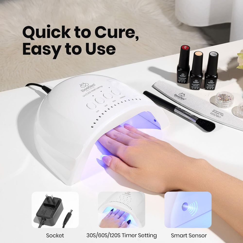 Beetles gel polish lamp temperature protection helps safe use