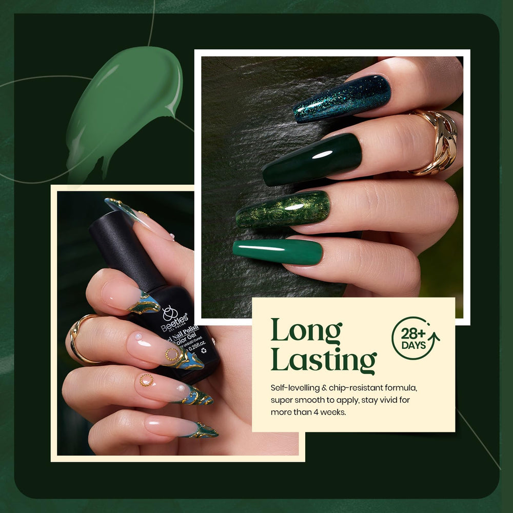 Beetles Gel Polish, lámpara LED para secado rápido y cómodo.