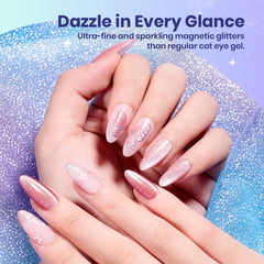 Beetles Gel Polish menta estelar, tono fresco para primavera y verano.