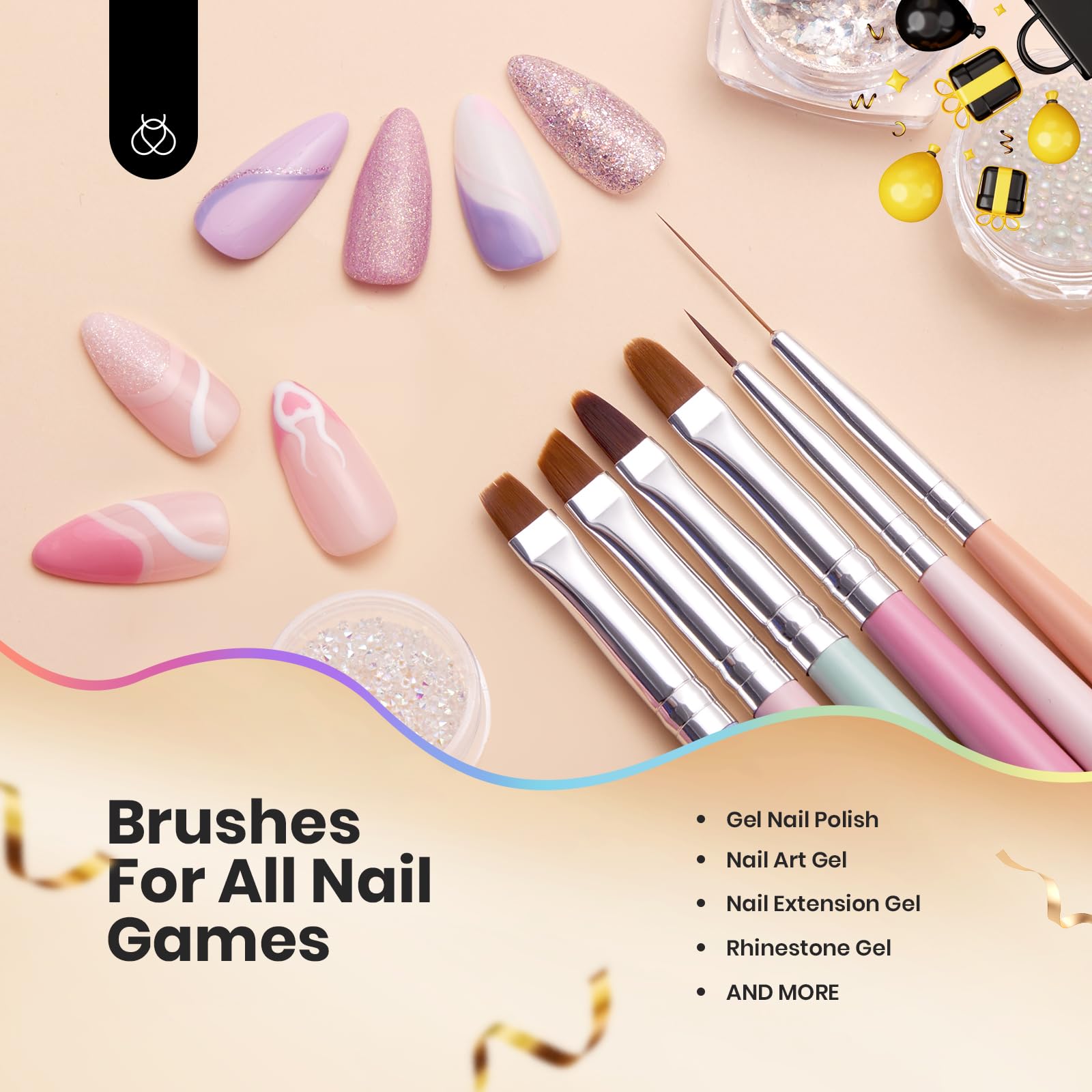 Beetles Gel Polish nail art cleanup tip for tidy edges