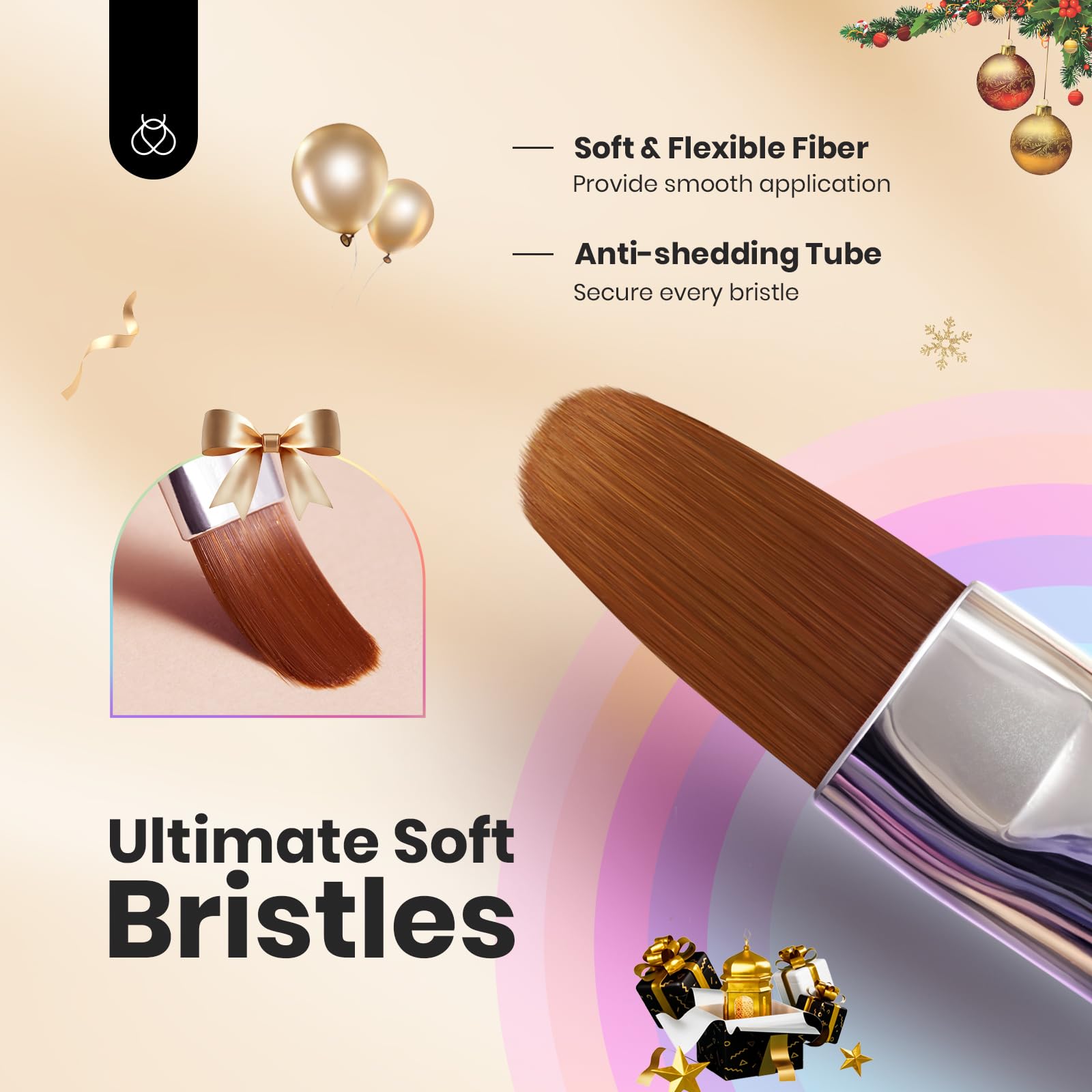 Beetles Gel Polish nail art french-tip brush for delicate designs