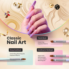 Beetles Gel Polish nail art liner brush detail for fine lines