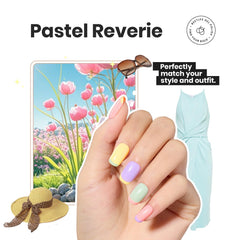 Beetles Gel Polish Pastel Reverie, azul suave para un look fresco y sutil.