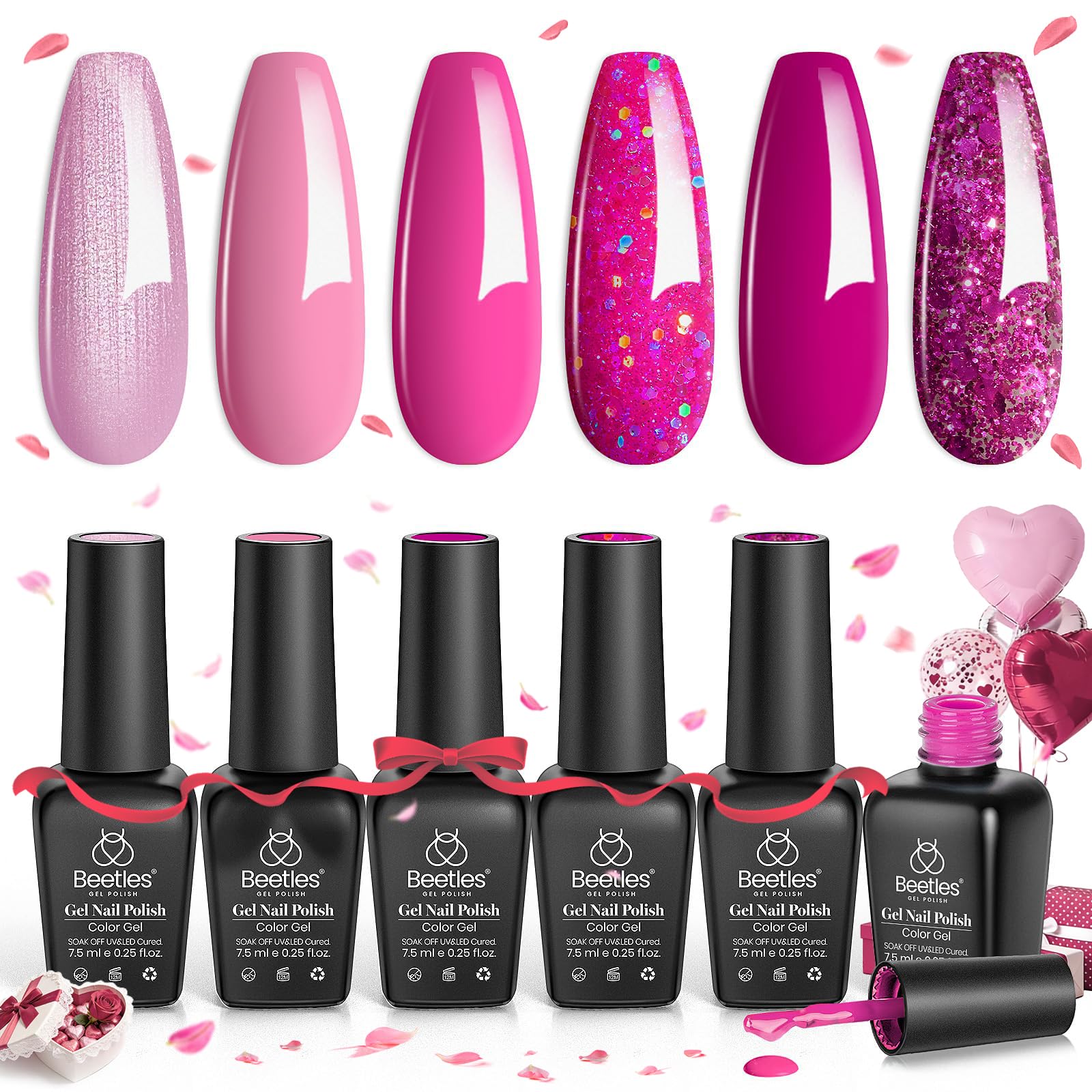 Beetles Pink Angel regalo perfecto para amantes de la manicura