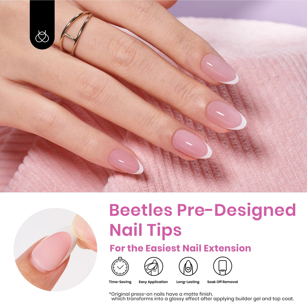 Beetles Gel Polish, puntas prefabricadas, ahorro de tiempo para uñas.
