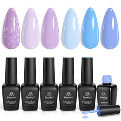 Beetles Gel Polish, seis colores para manicuras brillantes y duraderas.