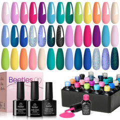 Beetles Gel Polish: set de colores arcoíris para uñas vibrantes y duraderas
