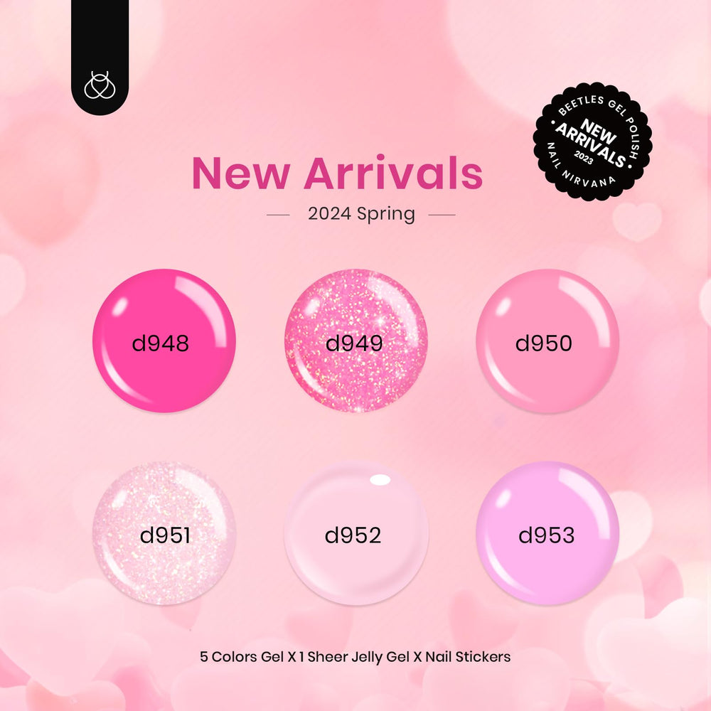 Beetles Gel Polish rosado intenso, tono profundo para manicuras duraderas.