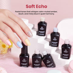 Beetles Gel Polish Soft Echo, botellas de color, acabado brillante y duradero