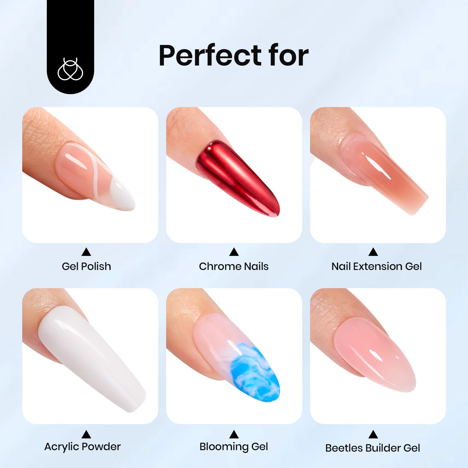 Beetles Gel Polish Top Coat seals nail art for lasting brilliance.