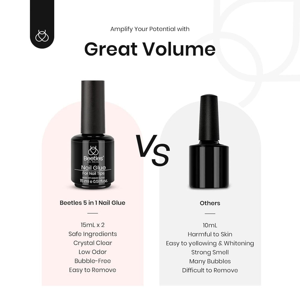 Beetles Gel Polish uso versátil, apto para puntas y uñas naturales y gel.