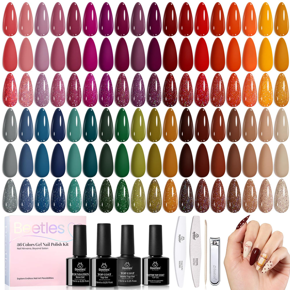 Beetles Gel Polish Waltz Leaves packaging, ideal for gifting and display