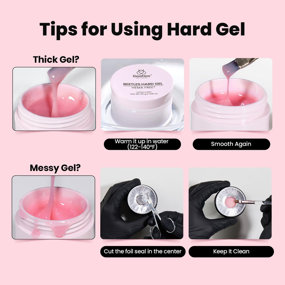 Beetles Gel para corregir irregularidades y reparar uñas dañadas con control.